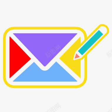 撰写邮件信封听写图标图标