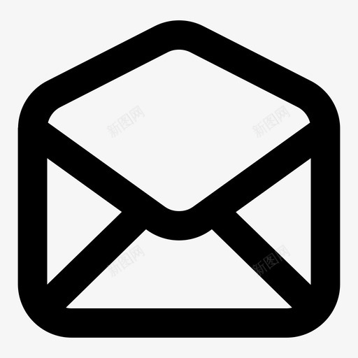 邮件卡片信封图标svg_新图网 https://ixintu.com 信件 信封 信息 卡片 收件箱 电子邮件 通信信息大纲粗体 邮件