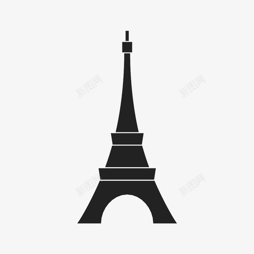 埃菲尔铁塔建筑法国图标svg_新图网 https://ixintu.com 国家 埃菲尔铁塔 巴黎 建筑 旅游 法国 纪念碑