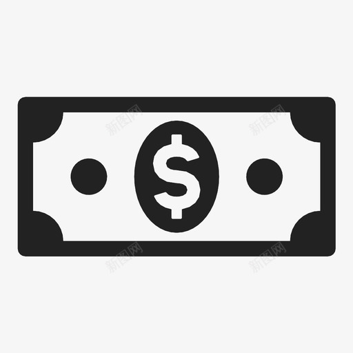 现金票据美分图标svg_新图网 https://ixintu.com 支出 现金 票据 美元 美分 货币 金融