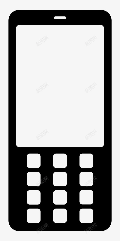 手机通话键盘图标svg_新图网 https://ixintu.com 听 屏幕 手机 技术 通话 键盘