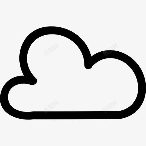 云手绘轮廓天气手绘图标svg_新图网 https://ixintu.com 云手绘轮廓 天气 手绘