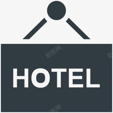 酒店董事会商业酷标图标图标