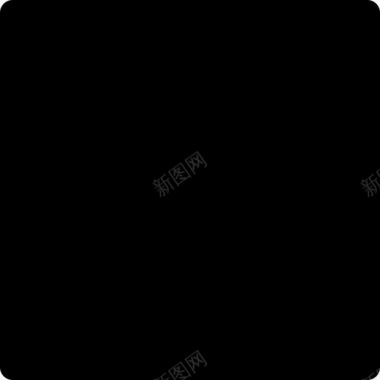 黑方块形状形状酷图标图标