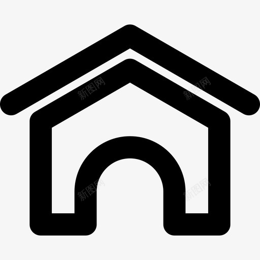 家庭轮廓变型建筑必需品图标svg_新图网 https://ixintu.com 家庭轮廓变型 建筑 必需品