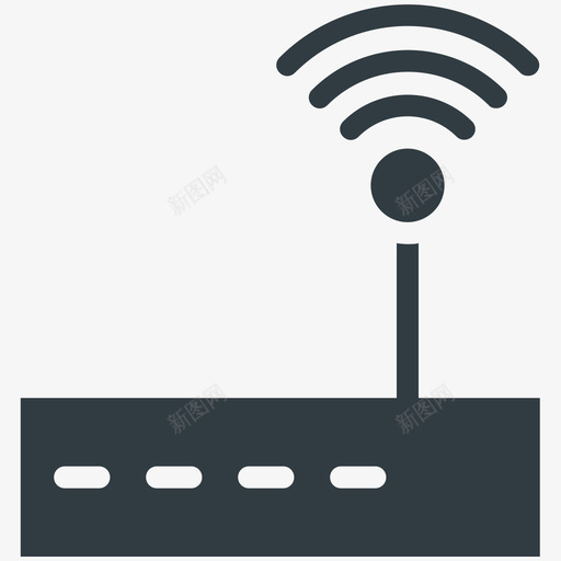 wifi路由器通讯酷标图标svg_新图网 https://ixintu.com wifi路由器 通讯酷矢量图标