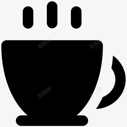 茶杯购物大胆的固体图标svg_新图网 https://ixintu.com 茶杯 购物大胆的固体图标