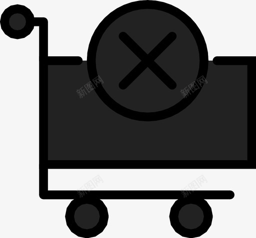 购物车删除对象图标svg_新图网 https://ixintu.com 内容 删除 对象 手推车 文章 材料 购物车 项目