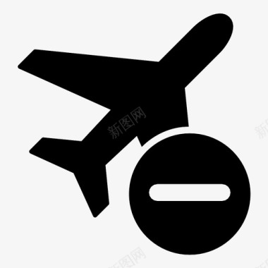 飞机受限禁止登机取消航班图标图标