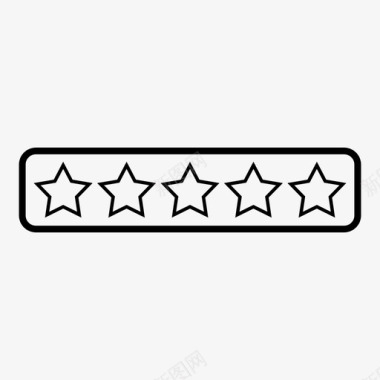 评级星评级量表评级图标图标