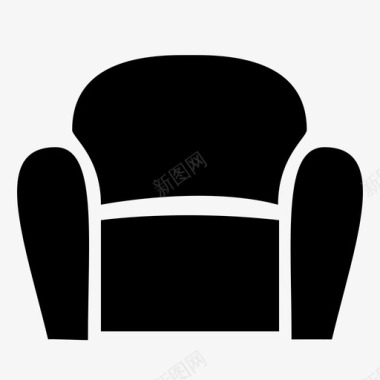 扶手椅沙发座椅图标图标