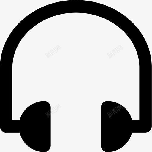 耳机声音便携式图标svg_新图网 https://ixintu.com dj 便携式 声音 扬声器 线缆 耳机 设备 通信粗体实心图标 音乐