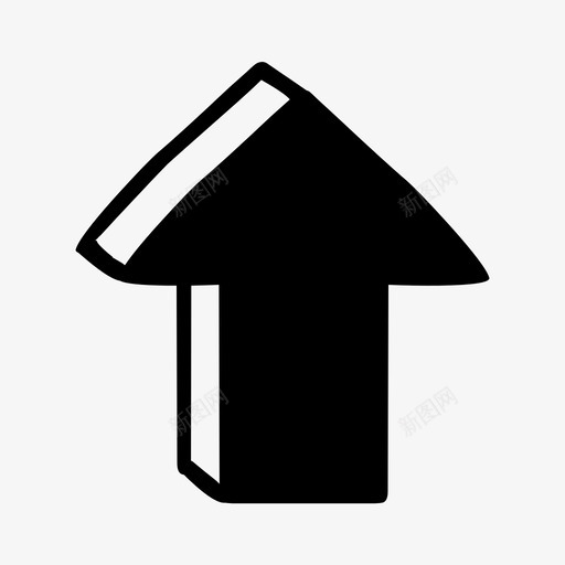 箭头系统发送图标svg_新图网 https://ixintu.com 光标 加载 发送 向上 方向 移动 箭头 系统 绘图集23d 计算机 黑色