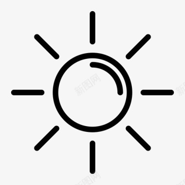 太阳恒星辐射图标图标