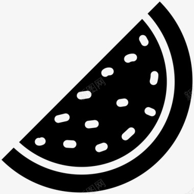 西瓜食物酷载体图标图标