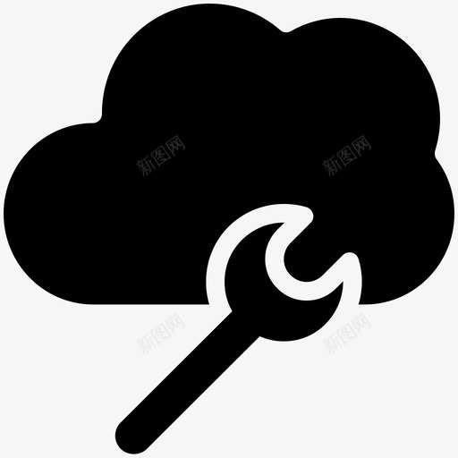 云设置存储共享图标svg_新图网 https://ixintu.com 云修复服务 云维护 云计算酷向量3 云设置 共享 存储 检索 激活 网络设置 访问
