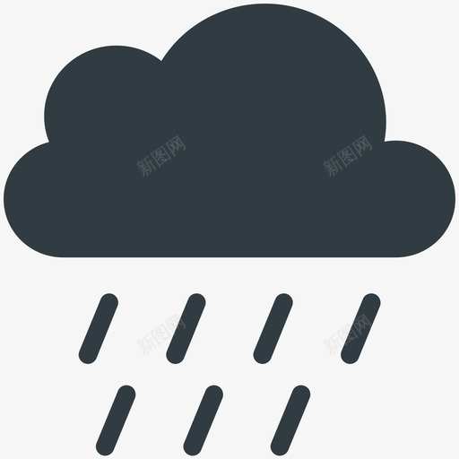 下雨天气凉爽标图标svg_新图网 https://ixintu.com 下雨 天气凉爽矢量图标