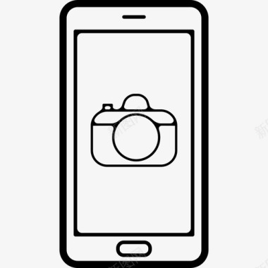 手机屏幕上的摄像头标牌工具和用具手机图标图标