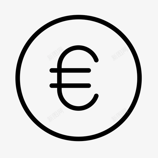 英镑硬币英国硬币图标svg_新图网 https://ixintu.com 固有 图标简单线 欧洲 硬币 英国 英镑硬币 英镑符号 货币