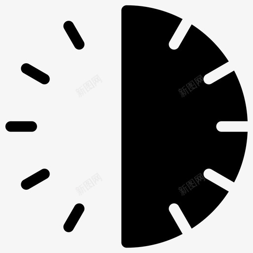半小时显示长度时间图标svg_新图网 https://ixintu.com 三十分钟 不长 半小时 半过去 时钟 时间 时间实心图标 时间表 显示长度 足够的时间