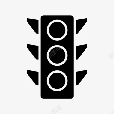 红绿灯交通堵塞交通管制图标图标