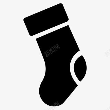 袜子袜子填充器圣诞老人图标图标
