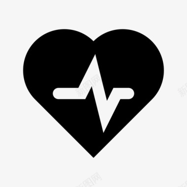 心率节律生命图标图标