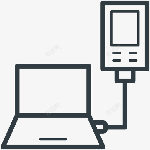 通信技术网络线图标svg_新图网 https://ixintu.com 网络矢量线图标 通信技术