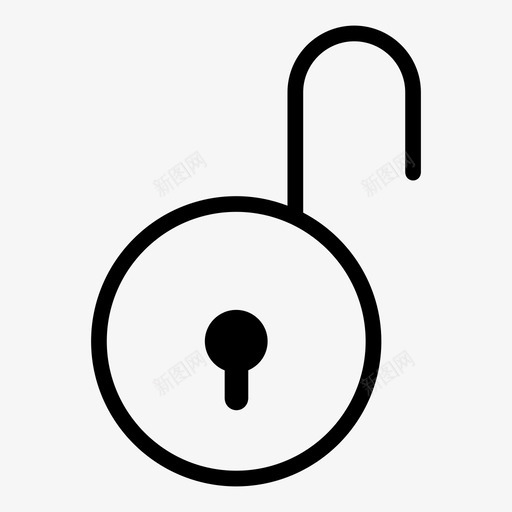 解锁存储保险箱图标svg_新图网 https://ixintu.com 不安全 保险箱 分析 品牌 存储 房屋 解锁 透镜