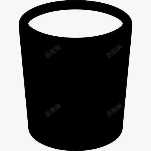 玻璃垃圾杯子图标svg_新图网 https://ixintu.com 垃圾 基本美学 容器 杯子 桶 清洁剂 玻璃 空的 饮料