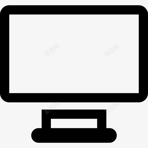 监视器商务8粗体图标svg_新图网 https://ixintu.com 商务8粗体 监视器