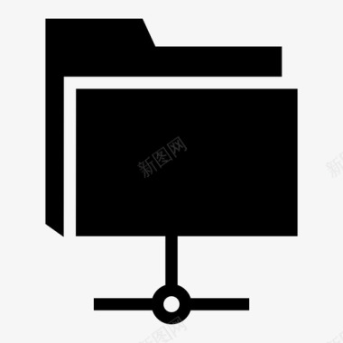 网络文件夹信息文件夹共享图标图标
