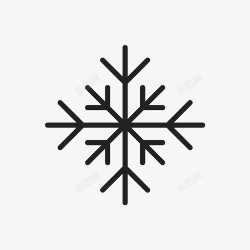 雪花圣诞剪贴图标svg_新图网 https://ixintu.com 冬季 剪贴 印刷 图案 圣诞 独特 生产 雪花