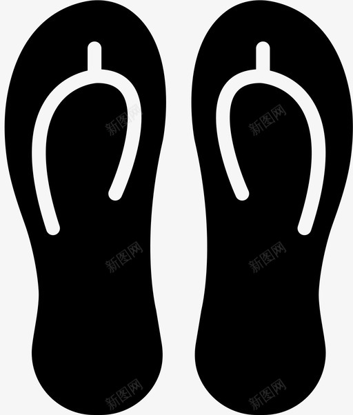 凉鞋夏季海边图标svg_新图网 https://ixintu.com 人字拖 凉鞋 夏季 拖鞋 旅行 海滩 海边 炎热 穿着 脚 舒适