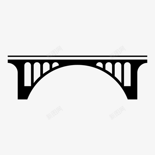 阿道夫桥河流通道图标svg_新图网 https://ixintu.com 卢森堡 地标 城市 山 建筑 欧洲 欧洲首都 河流 通道 阿道夫桥