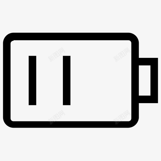 半电池ui图标svg_新图网 https://ixintu.com ui图标 半电池
