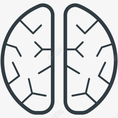 人脑科技线图标图标
