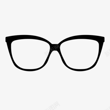 眼镜明亮清晰图标图标