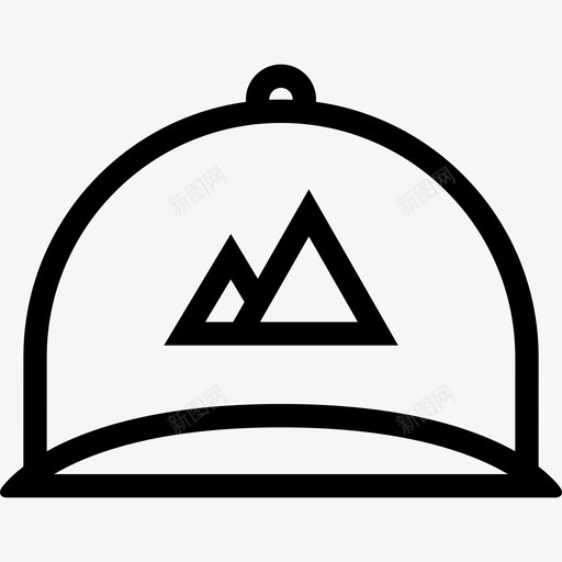 帽子使用防晒图标svg_新图网 https://ixintu.com 使用 保护 印刷 品牌 品牌设计大纲 头部 帽子 穿戴 设计 防晒