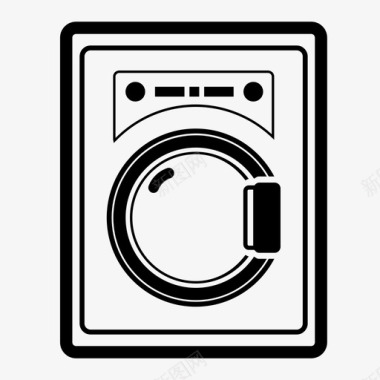 洗衣机转工艺图标图标