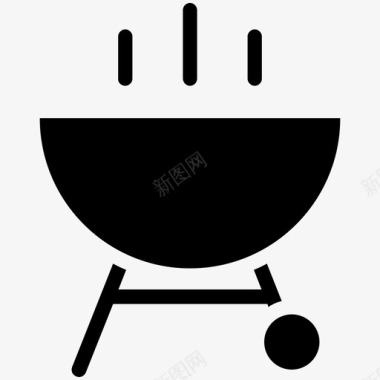 烤架煤气烤架户外烹饪图标图标