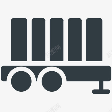 货运拖车物流配送冷标图标图标