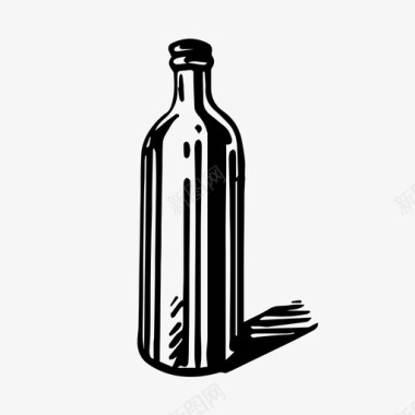 瓶子瓶盖果汁图标图标