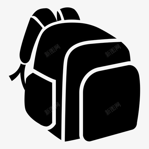 背包远足装备图标svg_新图网 https://ixintu.com 包 学校 教育 背包 装备 远足 野营