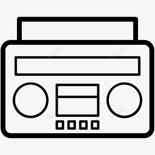 网站立体声歌曲图标svg_新图网 https://ixintu.com boombox 卡带播放器 卡式录音机 娱乐 庆典矢量图标 技术 收音机立体声 歌曲 立体声 网站下载 音乐