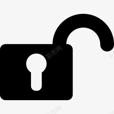 解锁挂锁符号安全酷图标图标