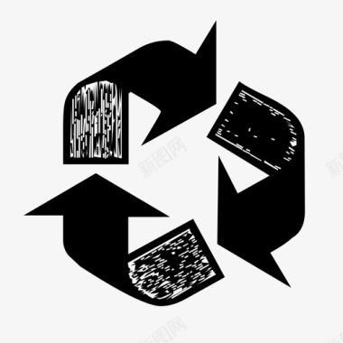 回收平均回收黑色回收图标图标