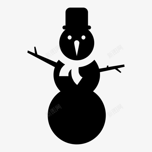 雪人圣诞节创造图标svg_新图网 https://ixintu.com 乐趣 冬天 创造 圣诞节 新年快乐 融化 雪人