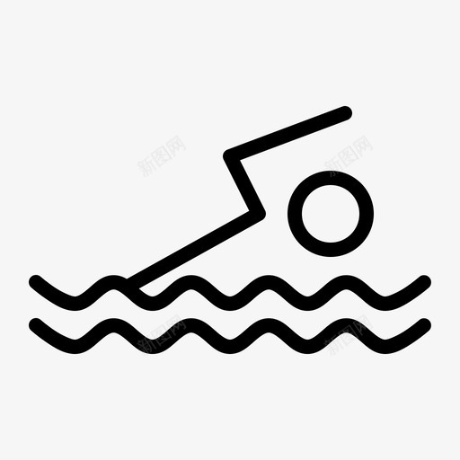 游泳活动水上运动图标svg_新图网 https://ixintu.com 水 水上运动 活动 游泳 游泳池 自由泳 蛙泳