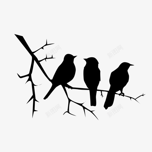 鸟类动物收藏图标svg_新图网 https://ixintu.com 动物收藏 鸟类